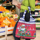 Afro Haiti Christmas Grocery Bag Haitian Santa Jwaye Nwel - African Pride