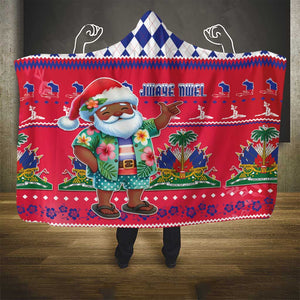 Afro Haiti Christmas Hooded Blanket Haitian Santa Jwaye Nwel - African Pride