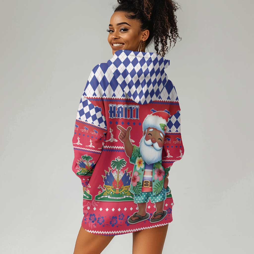Afro Haiti Christmas Hoodie Dress Haitian Santa Jwaye Nwel - African Pride