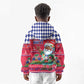 Afro Haiti Christmas Kid Hoodie Haitian Santa Jwaye Nwel - African Pride