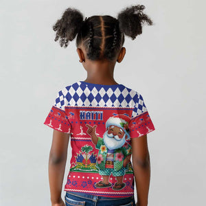 Afro Haiti Christmas Kid T shirt Haitian Santa Jwaye Nwel - African Pride