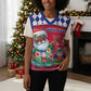 Afro Haiti Christmas Knitted V-Neck Vest Haitian Santa Jwaye Nwel - African Pride