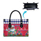 Afro Haiti Christmas Leather Bag Haitian Santa Jwaye Nwel
