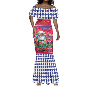 Afro Haiti Christmas Mermaid Dress Haitian Santa Jwaye Nwel - African Pride