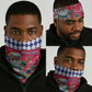 Afro Haiti Christmas Neck Gaiter Haitian Santa Jwaye Nwel - African Pride