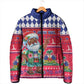 Afro Haiti Christmas Padded Jacket Haitian Santa Jwaye Nwel