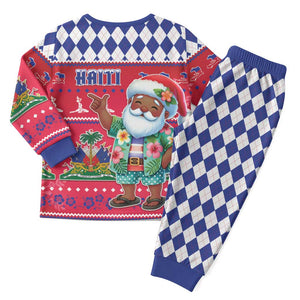 Afro Haiti Christmas Pajama Set Haitian Santa Jwaye Nwel - African Pride