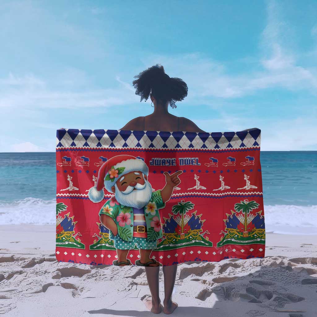 Afro Haiti Christmas Sarong Haitian Santa Jwaye Nwel - African Pride