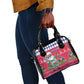 Afro Haiti Christmas Shoulder Handbag Haitian Santa Jwaye Nwel - African Pride
