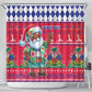 Afro Haiti Christmas Shower Curtain Haitian Santa Jwaye Nwel - African Pride