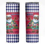 Afro Haiti Christmas Skinny Tumbler Haitian Santa Jwaye Nwel - African Pride