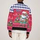 Afro Haiti Christmas Sleeve Zip Bomber Jacket Haitian Santa Jwaye Nwel - African Pride