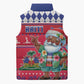 Afro Haiti Christmas Sleeveless Puffer Jacket Haitian Santa Jwaye Nwel