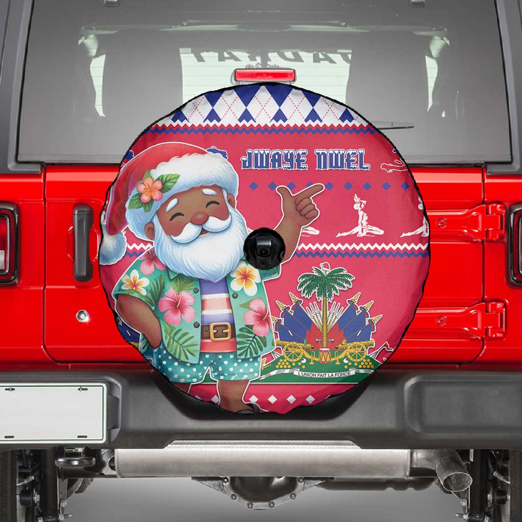 Afro Haiti Christmas Spare Tire Cover Haitian Santa Jwaye Nwel - African Pride