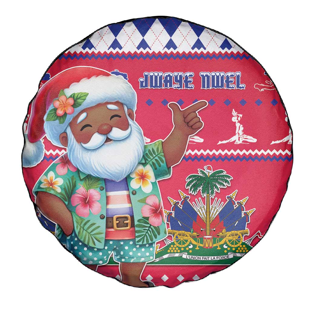 Afro Haiti Christmas Spare Tire Cover Haitian Santa Jwaye Nwel - African Pride