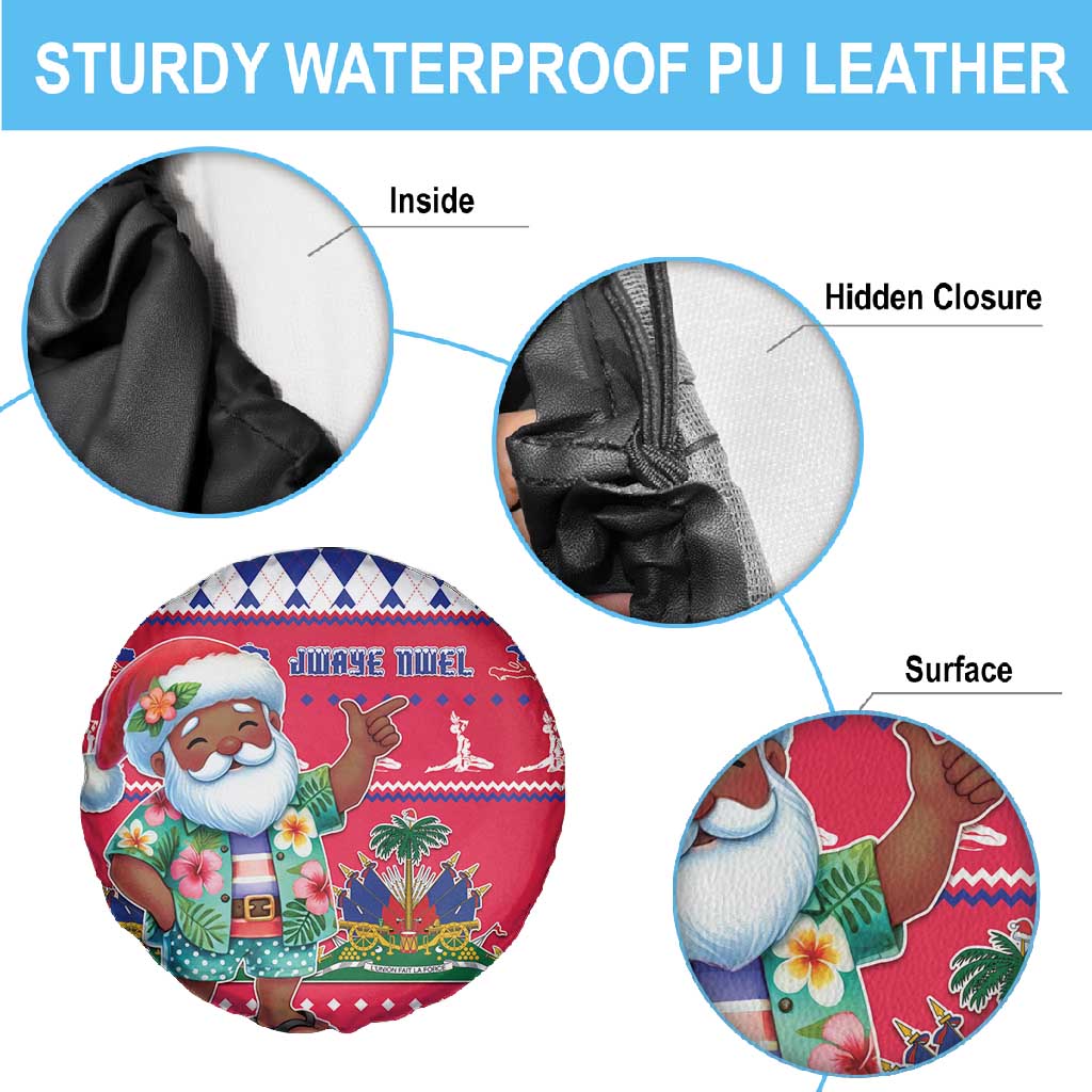 Afro Haiti Christmas Spare Tire Cover Haitian Santa Jwaye Nwel - African Pride