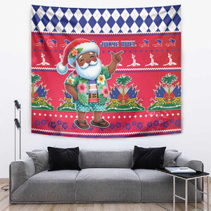 Afro Haiti Christmas Tapestry Haitian Santa Jwaye Nwel - African Pride