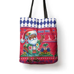 Afro Haiti Christmas Tote Bag Haitian Santa Jwaye Nwel