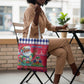 Afro Haiti Christmas Tote Bag Haitian Santa Jwaye Nwel