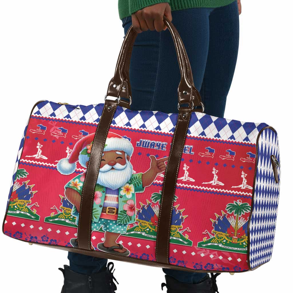Afro Haiti Christmas Travel Bag Haitian Santa Jwaye Nwel