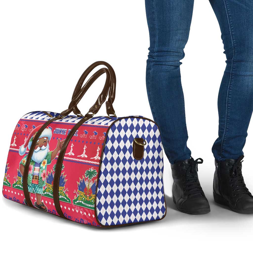 Afro Haiti Christmas Travel Bag Haitian Santa Jwaye Nwel