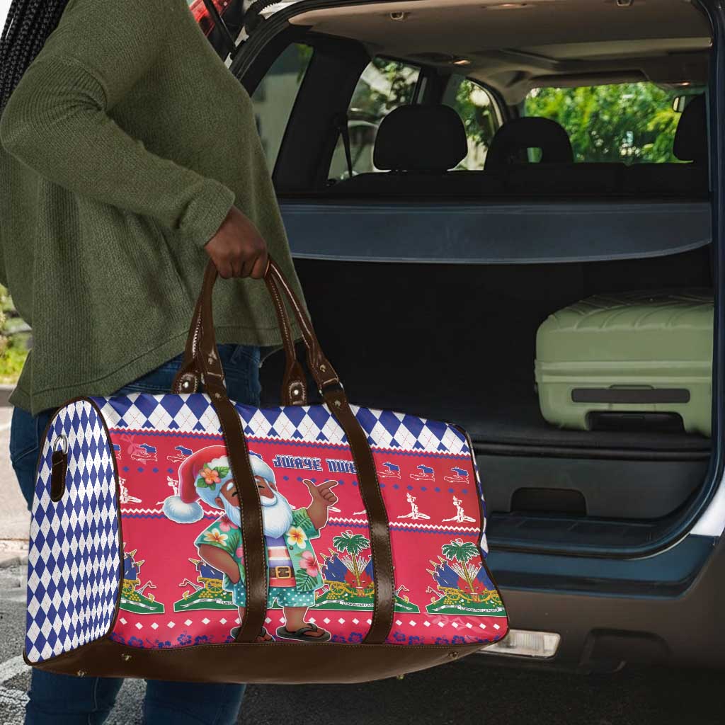 Afro Haiti Christmas Travel Bag Haitian Santa Jwaye Nwel