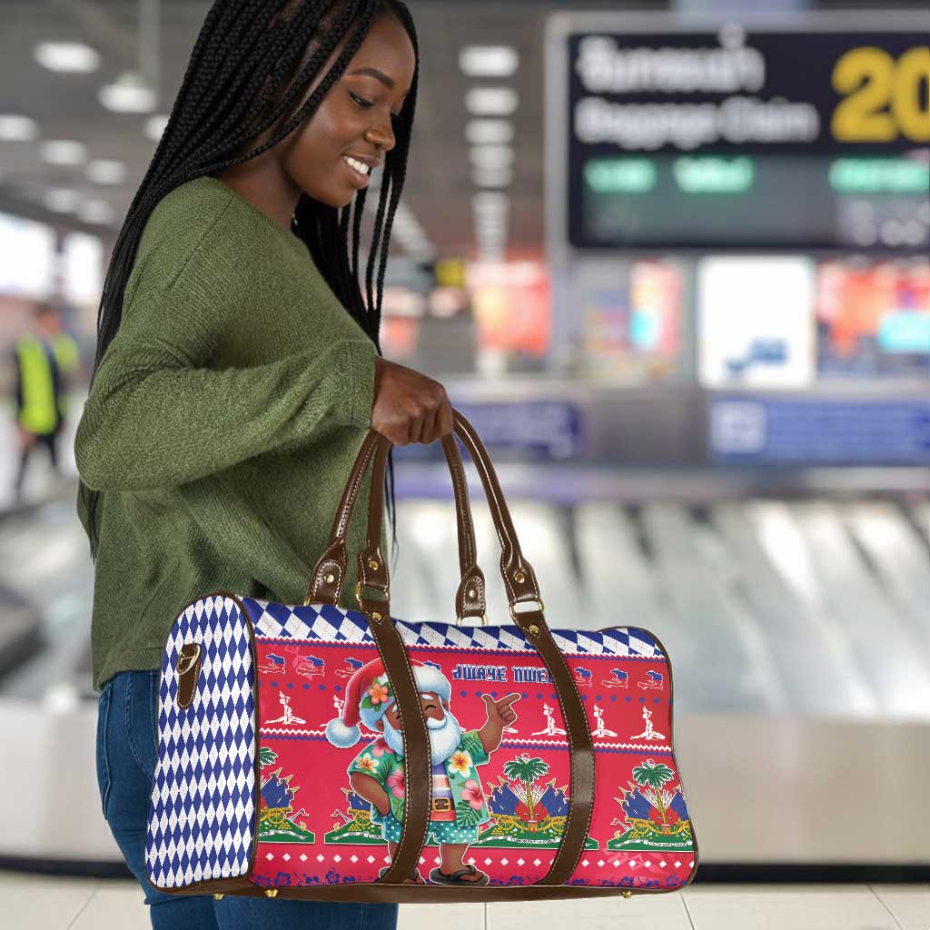 Afro Haiti Christmas Travel Bag Haitian Santa Jwaye Nwel