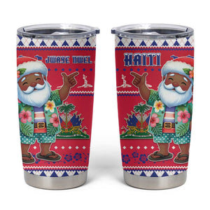 Afro Haiti Christmas Tumbler Cup Haitian Santa Jwaye Nwel - African Pride