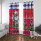 Afro Haiti Christmas Window Curtain Haitian Santa Jwaye Nwel - African Pride