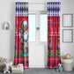 Afro Haiti Christmas Window Curtain Haitian Santa Jwaye Nwel - African Pride