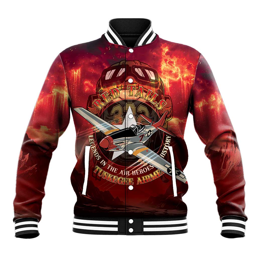 Red Tails Tuskegee Airmen Baseball Jacket Honoring The Legend
