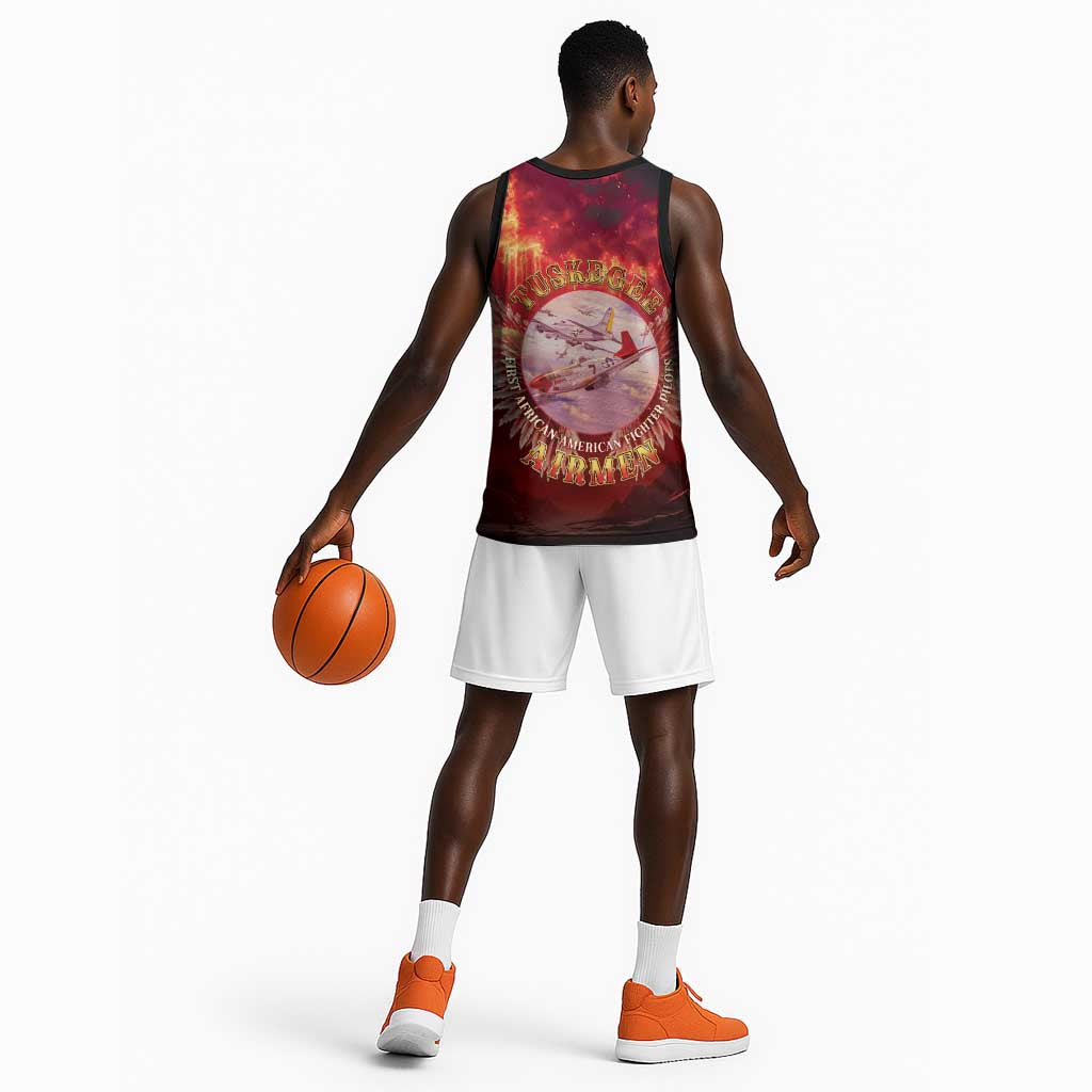 Red Tails Tuskegee Airmen Basketball Jersey Honoring The Legend