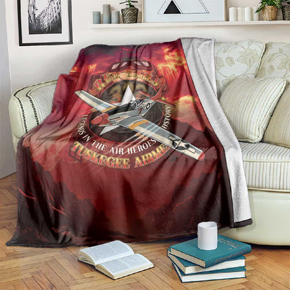 Red Tails Tuskegee Airmen Blanket Honoring The Legend