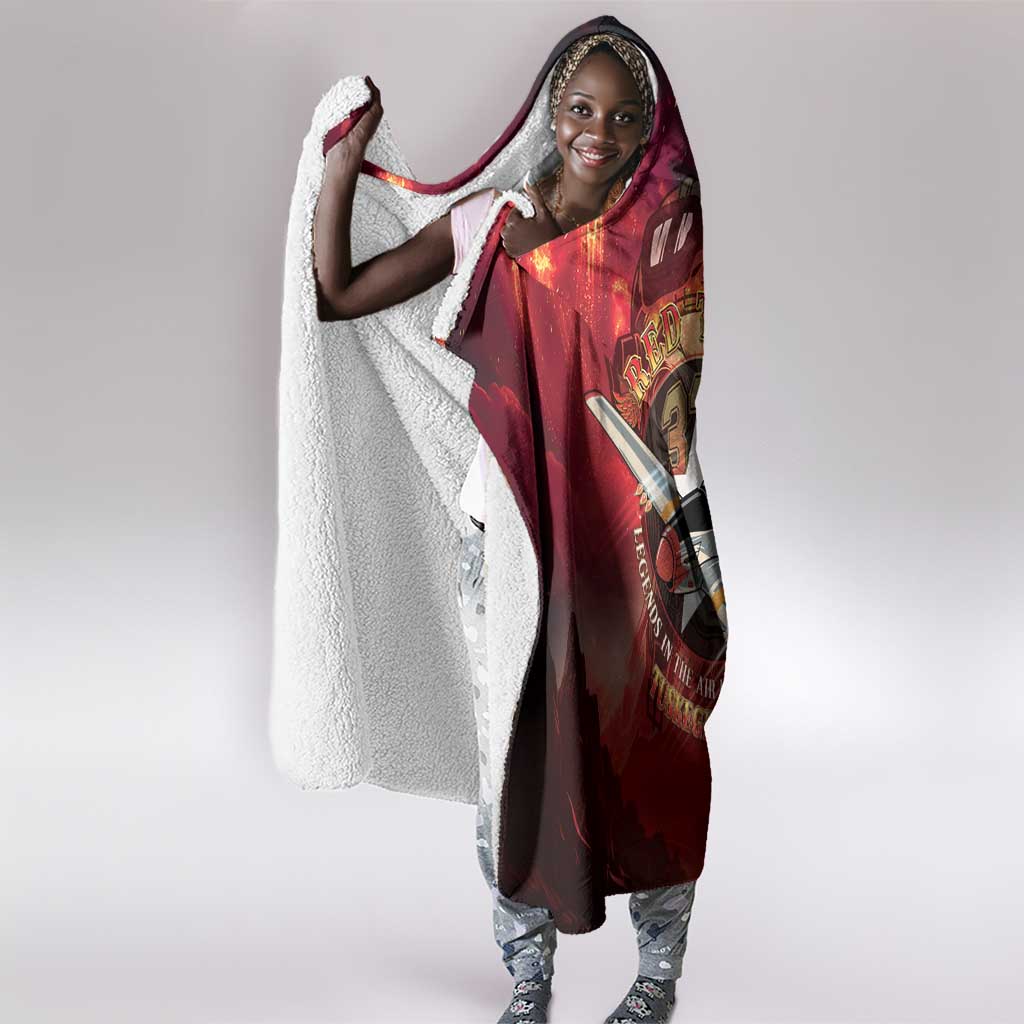 Red Tails Tuskegee Airmen Hooded Blanket Honoring The Legend