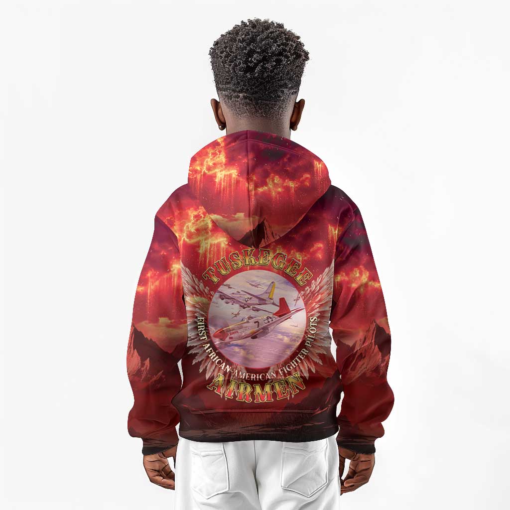 Red Tails Tuskegee Airmen Kid Hoodie Honoring The Legend