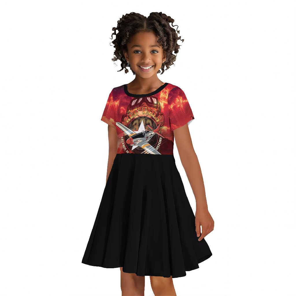 Red Tails Tuskegee Airmen Kid Short Sleeve Dress Honoring The Legend