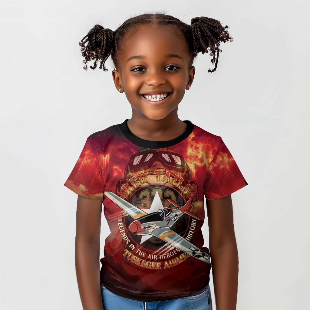 Red Tails Tuskegee Airmen Kid T shirt Honoring The Legend