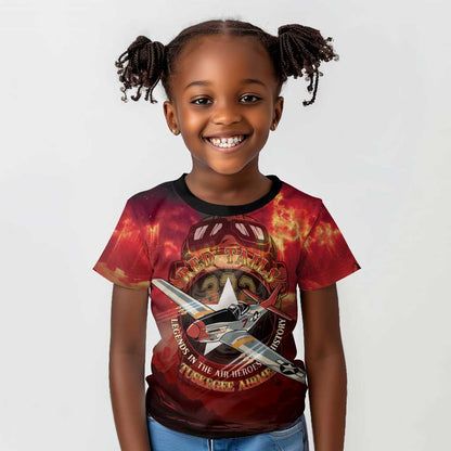 Red Tails Tuskegee Airmen Kid T shirt Honoring The Legend