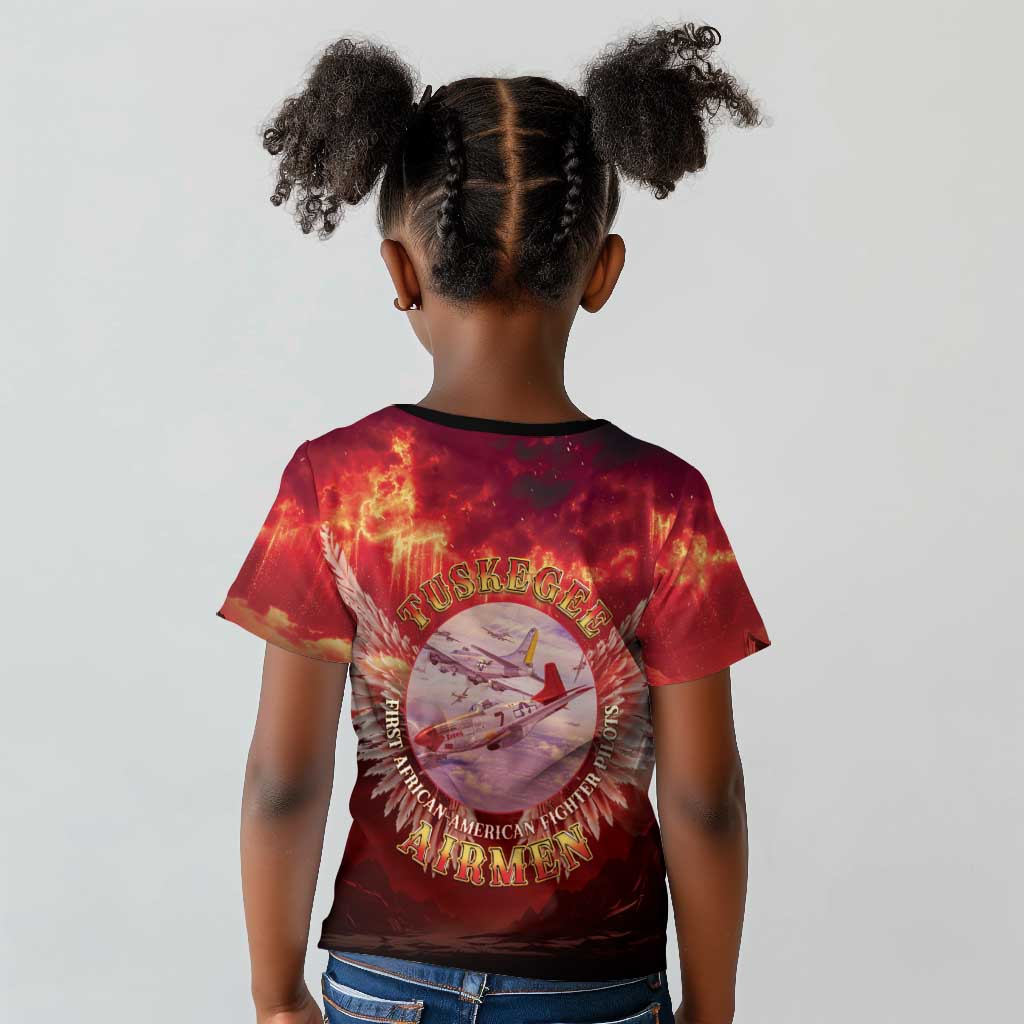 Red Tails Tuskegee Airmen Kid T shirt Honoring The Legend