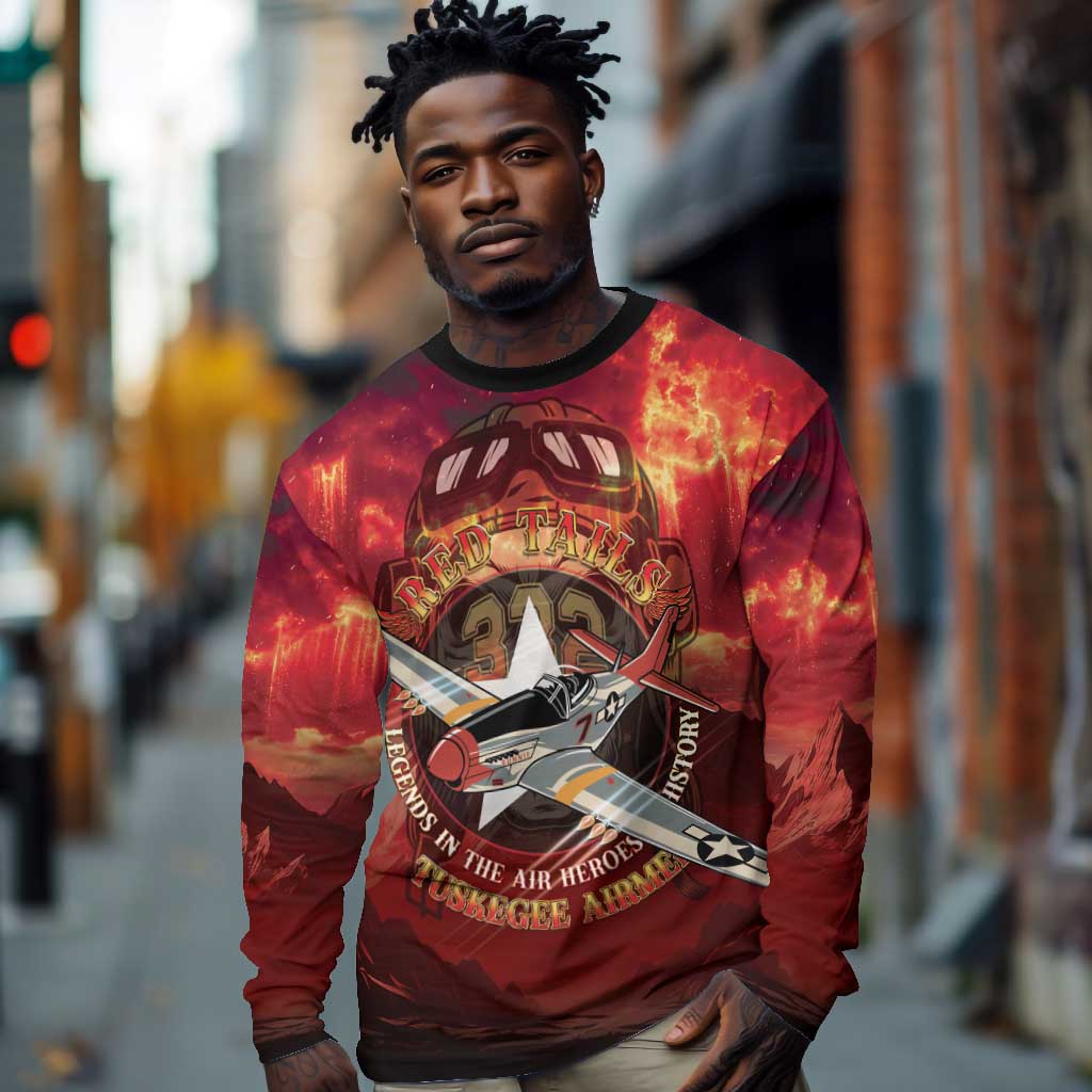 Red Tails Tuskegee Airmen Long Sleeve Shirt Honoring The Legend