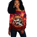 Red Tails Tuskegee Airmen Off Shoulder Sweater Honoring The Legend