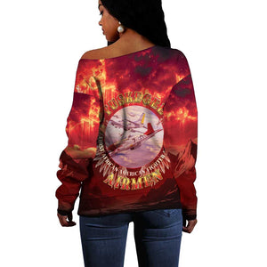 Red Tails Tuskegee Airmen Off Shoulder Sweater Honoring The Legend