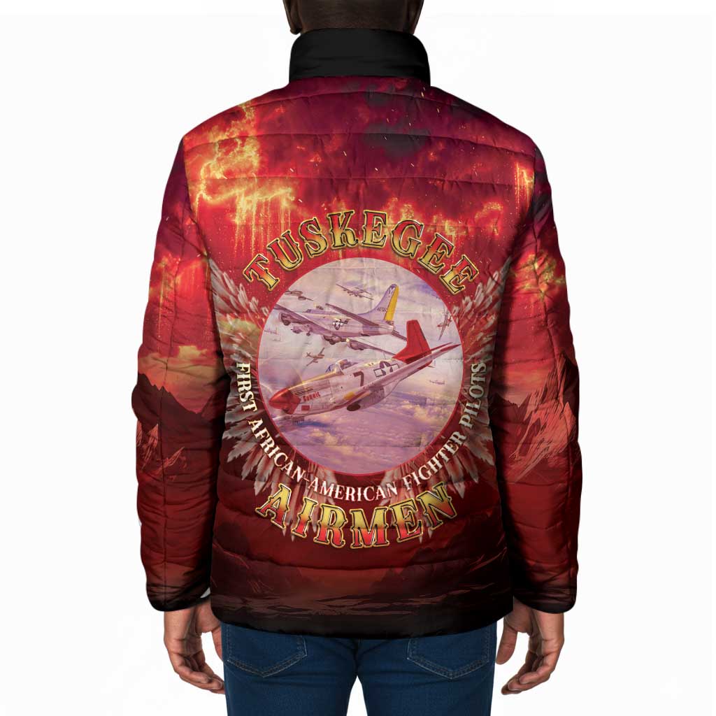 Red Tails Tuskegee Airmen Padded Jacket Honoring The Legend