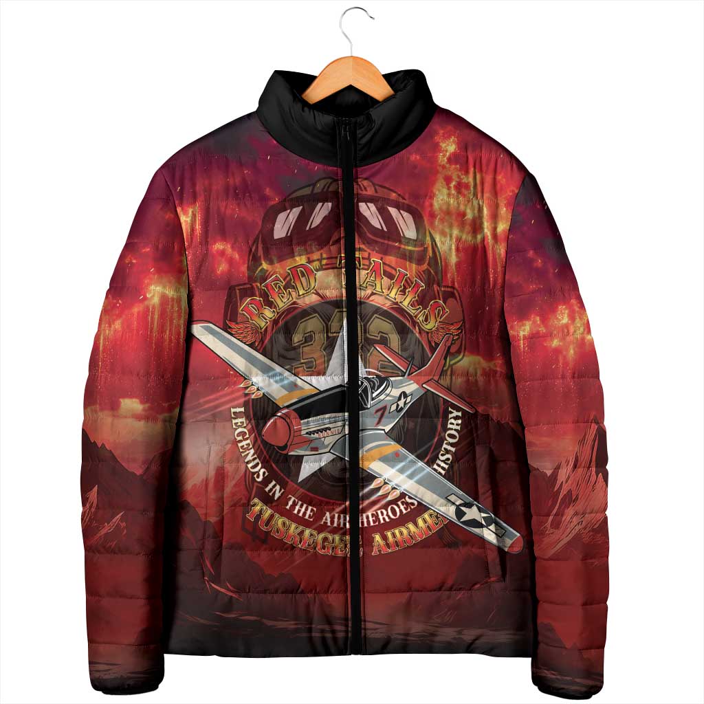 Red Tails Tuskegee Airmen Padded Jacket Honoring The Legend