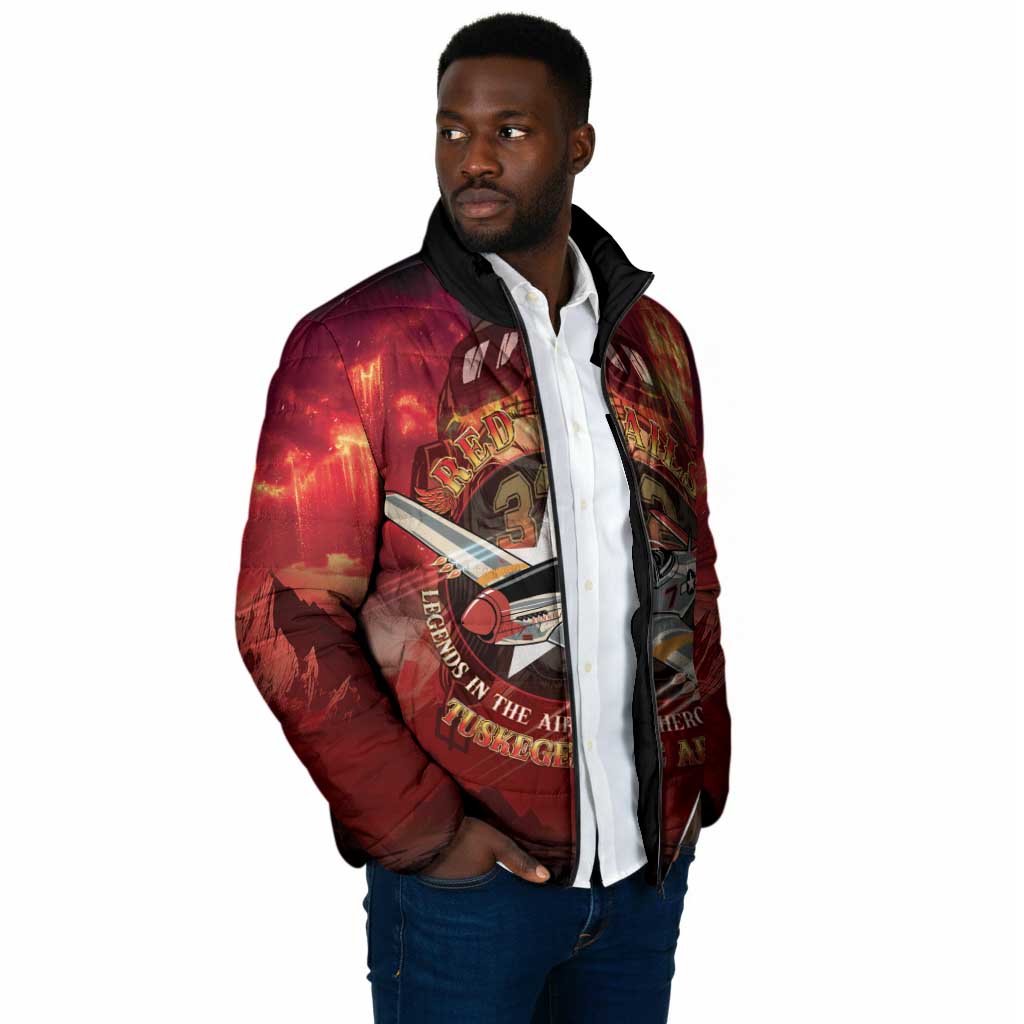 Red Tails Tuskegee Airmen Padded Jacket Honoring The Legend