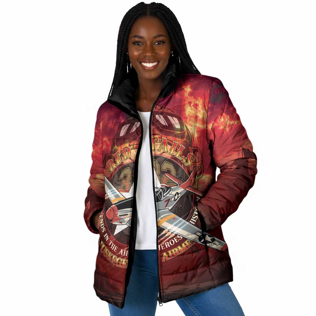 Red Tails Tuskegee Airmen Padded Jacket Honoring The Legend