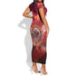 Red Tails Tuskegee Airmen Short Sleeve Bodycon Dress Honoring The Legend