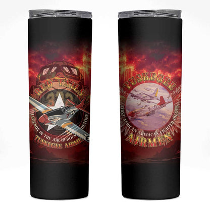 Red Tails Tuskegee Airmen Skinny Tumbler Honoring The Legend