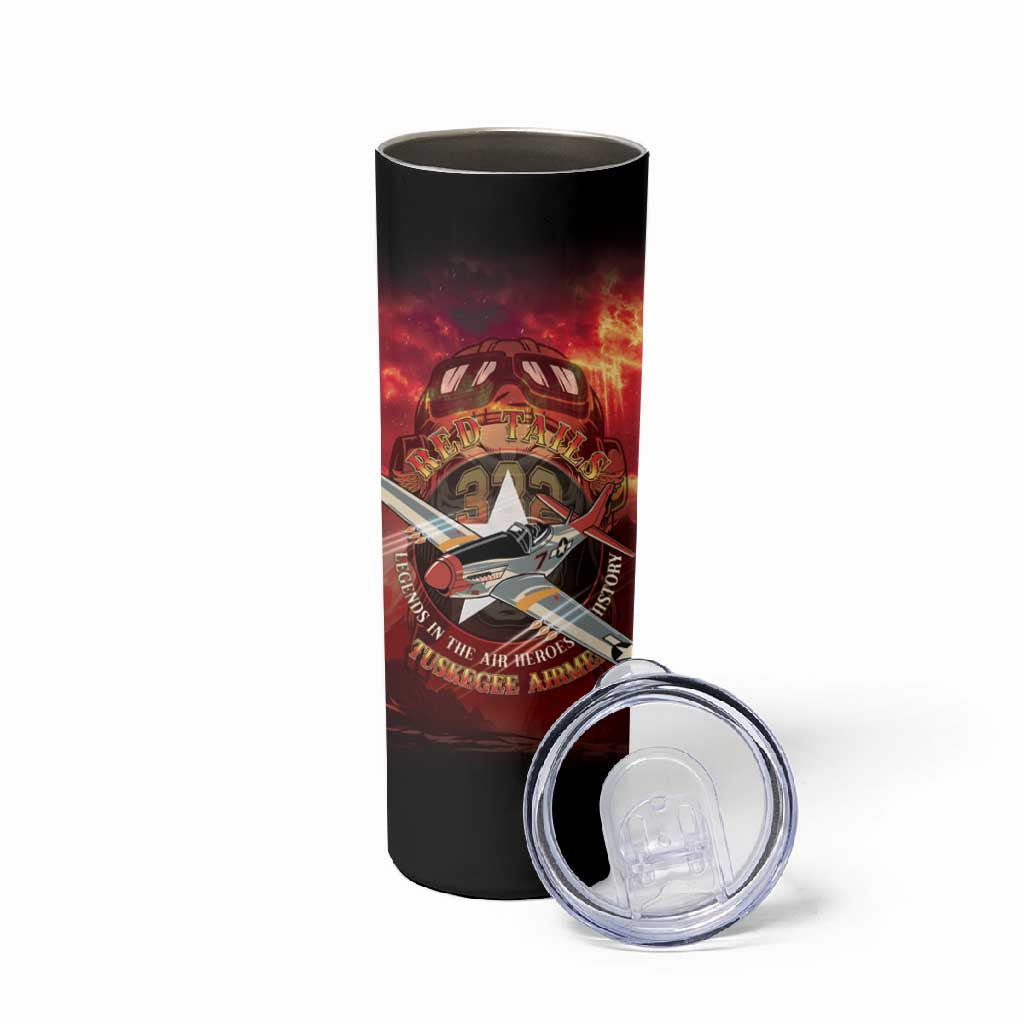 Red Tails Tuskegee Airmen Skinny Tumbler Honoring The Legend
