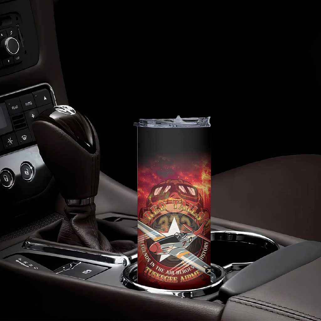 Red Tails Tuskegee Airmen Skinny Tumbler Honoring The Legend